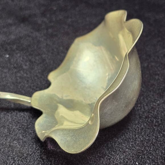 Vintage Twisted Handle Scalloped Punch Ladle 15" - Picture 3 of 10